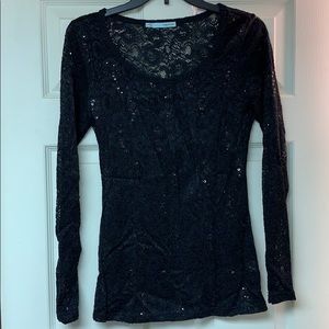 Black Laced Long Sleeve